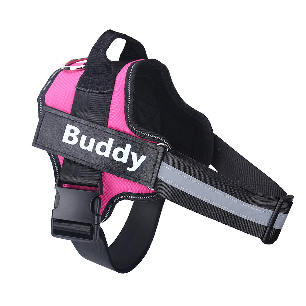 Custom No-Pull Dog Harness with Personalized Name Tag – Multiple Colours & Sizes