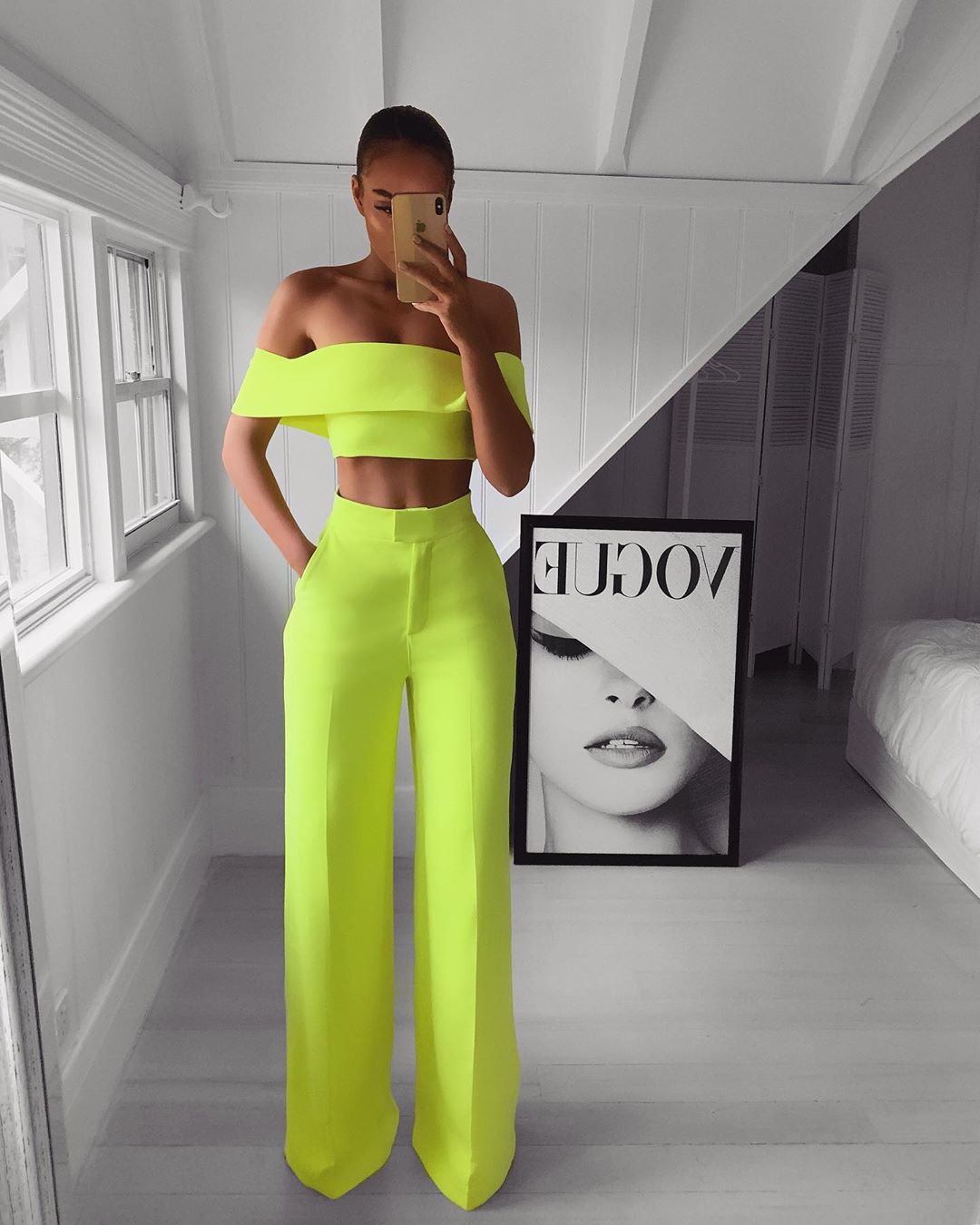 β¨ Sleek & Chic Off-Shoulder Two-Piece Set β Modern Elegance in Various Colours π€π