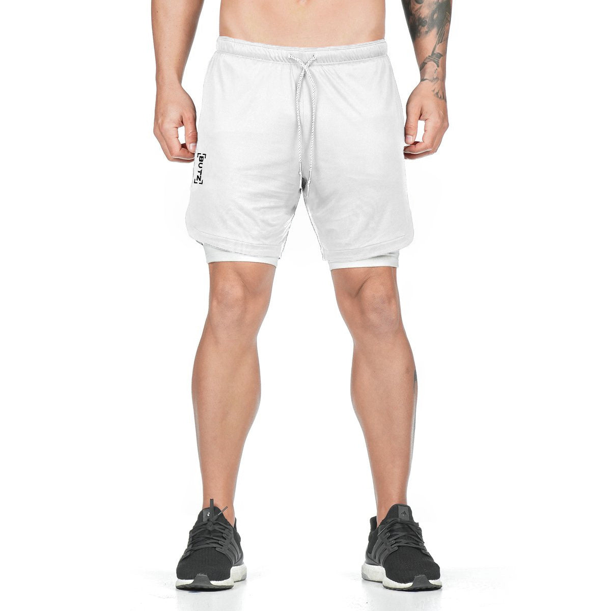 Title: Men's 2-in-1 Gym Shorts with Inner Phone Pocket – Various Colours