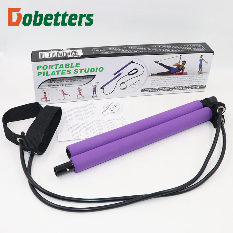 🏋️♀️ Portable Pilates Bar Kit – Your Home Gym in One Stick!
