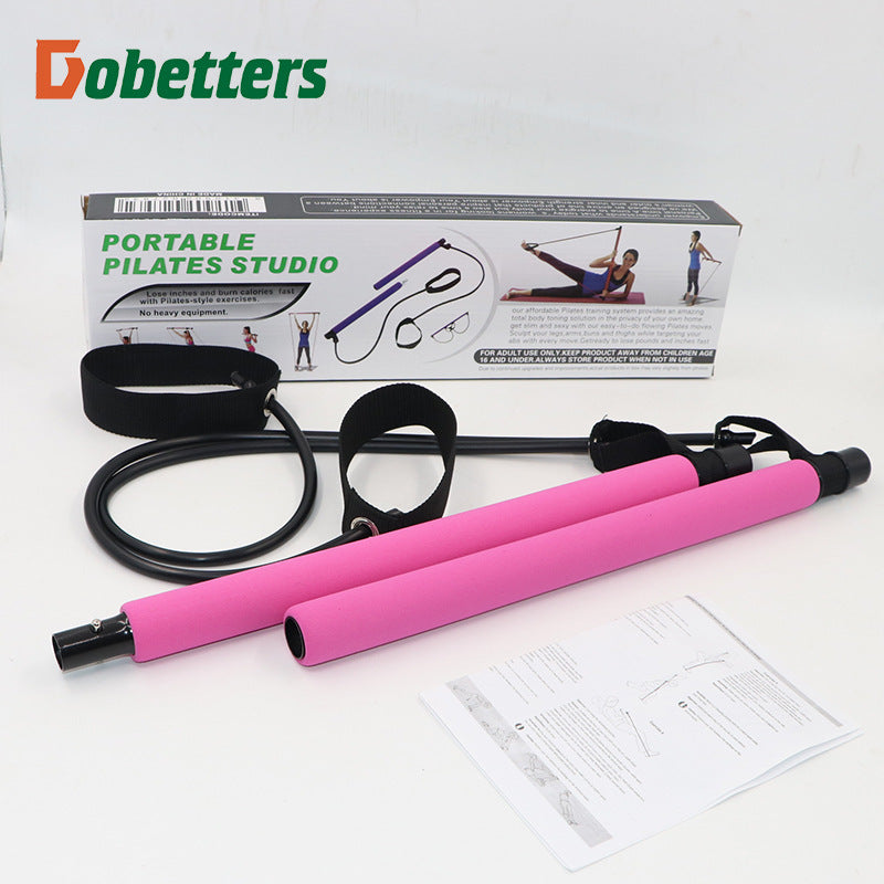 🏋️♀️ Portable Pilates Bar Kit – Your Home Gym in One Stick!