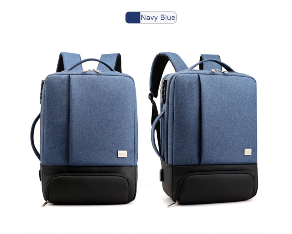 π UrbanTech Multi-Compartment Laptop Backpack β Grey, Black & Blue Options