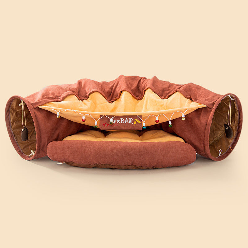 ๐พ Cosy Cat Tunnel Bed โ 2-in-1 Hideaway Playhouse in Various Colours