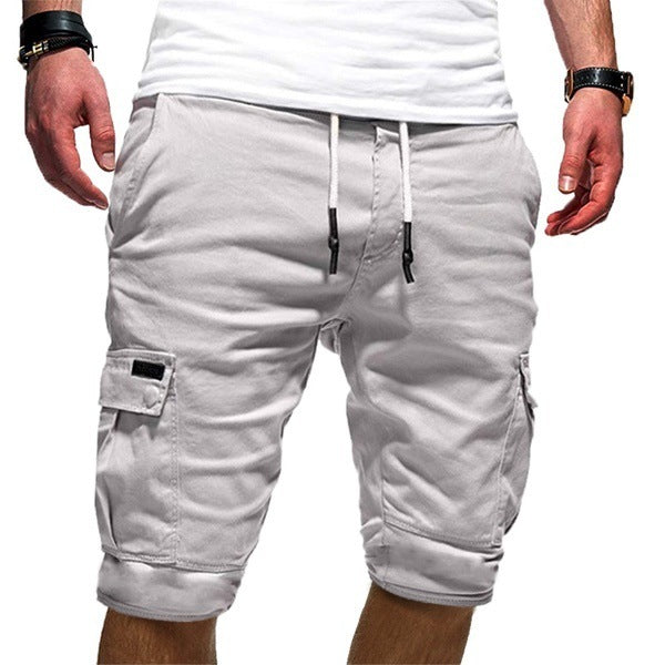 Men’s Casual Cargo Shorts with Drawstring Waist – Multiple Colours, Functional Pockets
