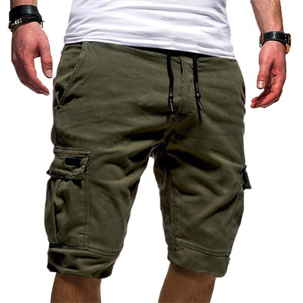 Men’s Casual Cargo Shorts with Drawstring Waist – Multiple Colours, Functional Pockets