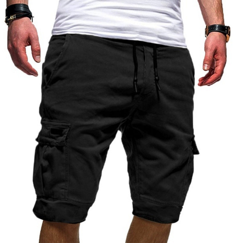 Men’s Casual Cargo Shorts with Drawstring Waist – Multiple Colours, Functional Pockets