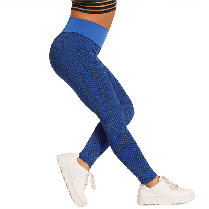 💗 BubbleFlex High-Waist Honeycomb Leggings – Available in Various Colours