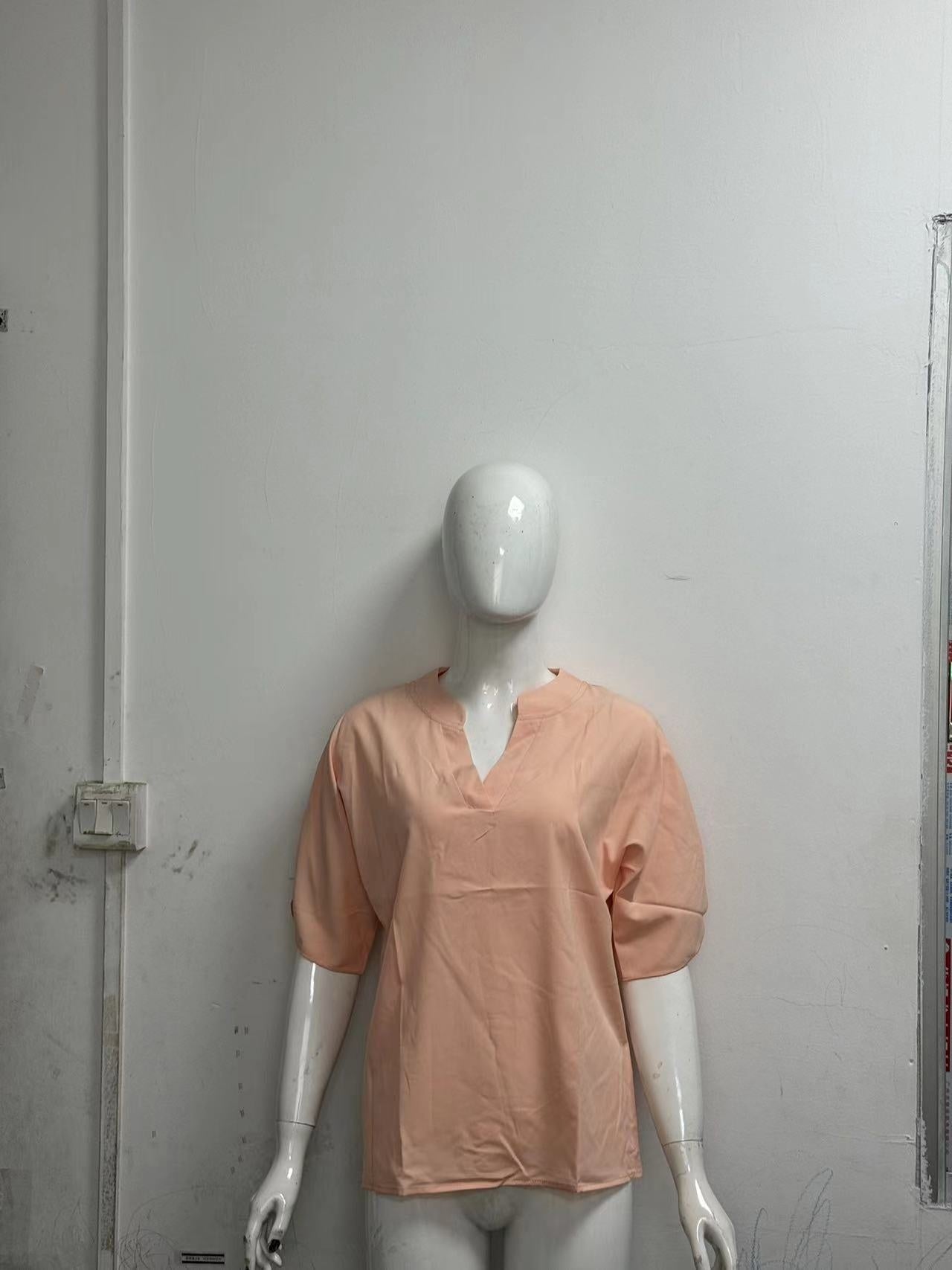 ✨ Women's V-Neck Blouse Top – Casual Loose Fit – Summer Workwear & Everyday Style – Various Colours 🌸