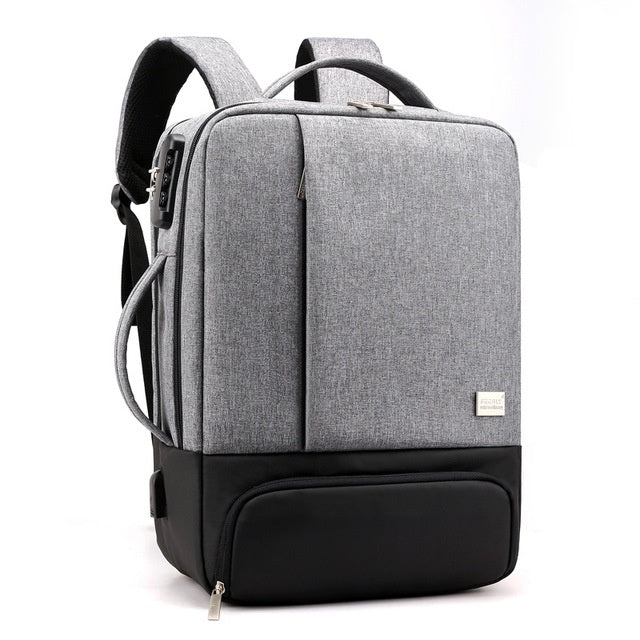 π UrbanTech Multi-Compartment Laptop Backpack β Grey, Black & Blue Options