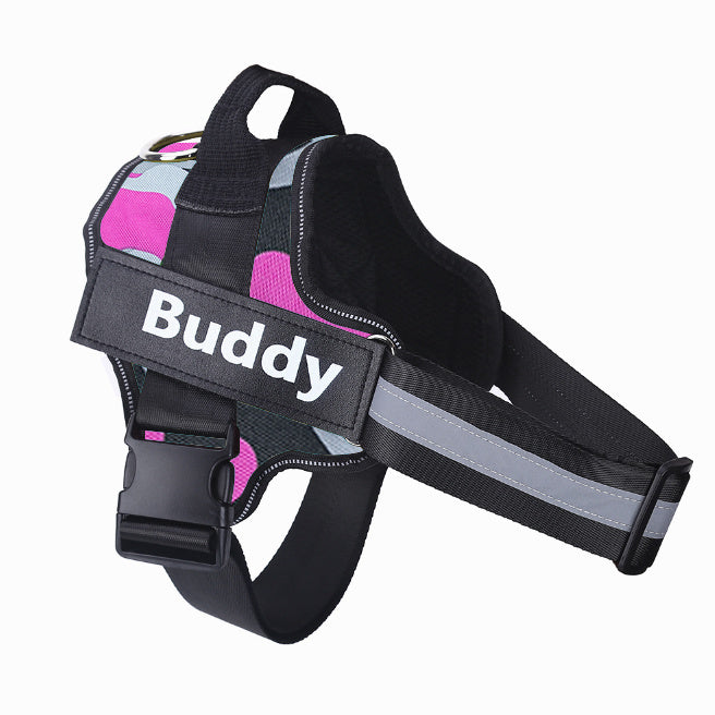 Custom No-Pull Dog Harness with Personalized Name Tag – Multiple Colours & Sizes