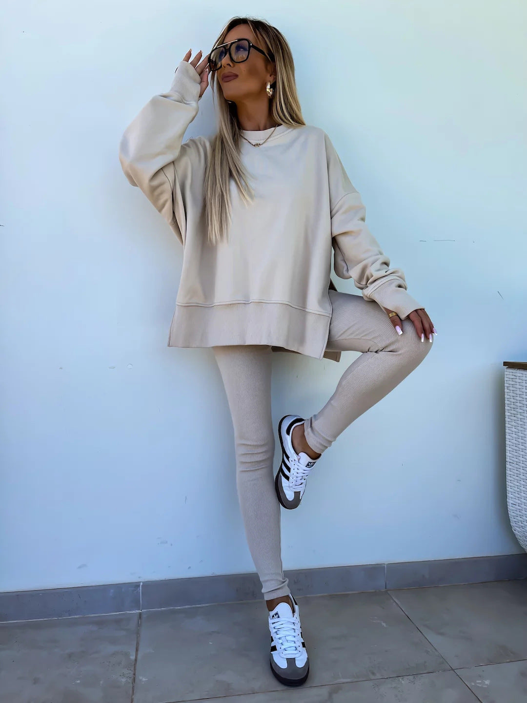 Women’s Oversized Sweatshirt & Leggings Set – Lounge in Style (Various Colours)