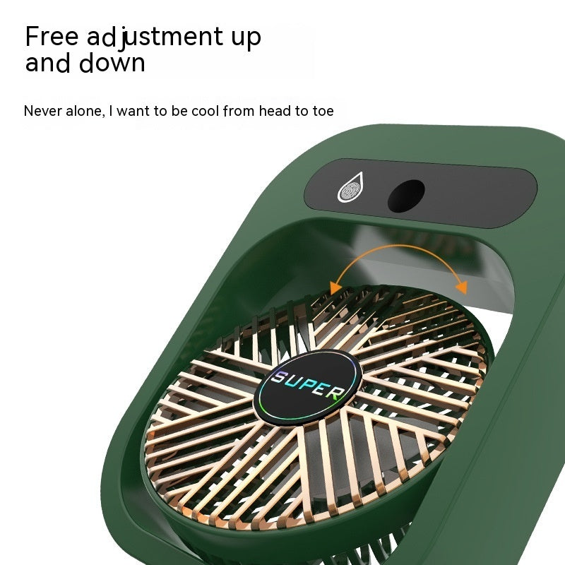 ❄️ USB Misting Air Cooler – Portable Desk Fan with Humidifier in Various Colours