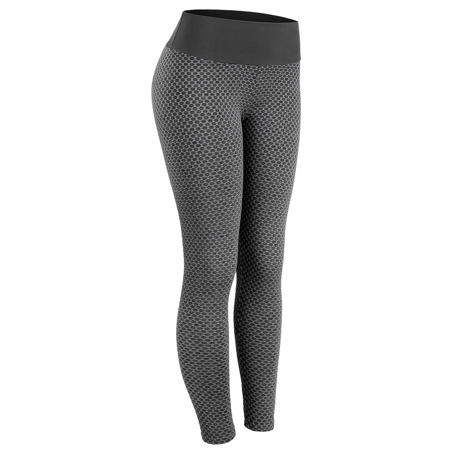 💗 BubbleFlex High-Waist Honeycomb Leggings – Available in Various Colours