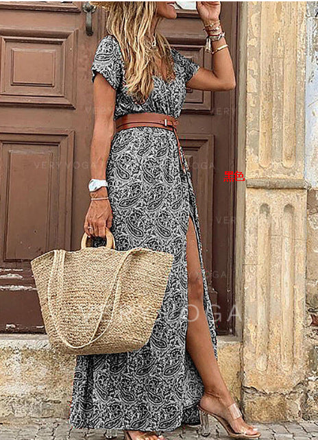 🌾 Boho Breeze Belted Maxi Dress – Effortless Chic in Various Colours for Summer Wandering ☀️🌸