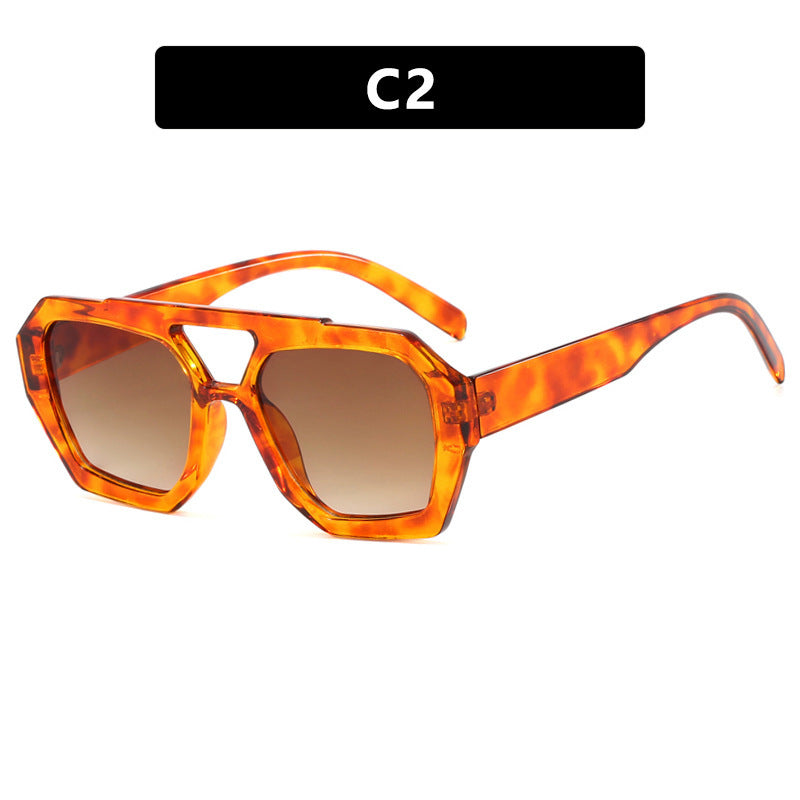 Oversized Retro Geometric Sunglasses – Various Colours