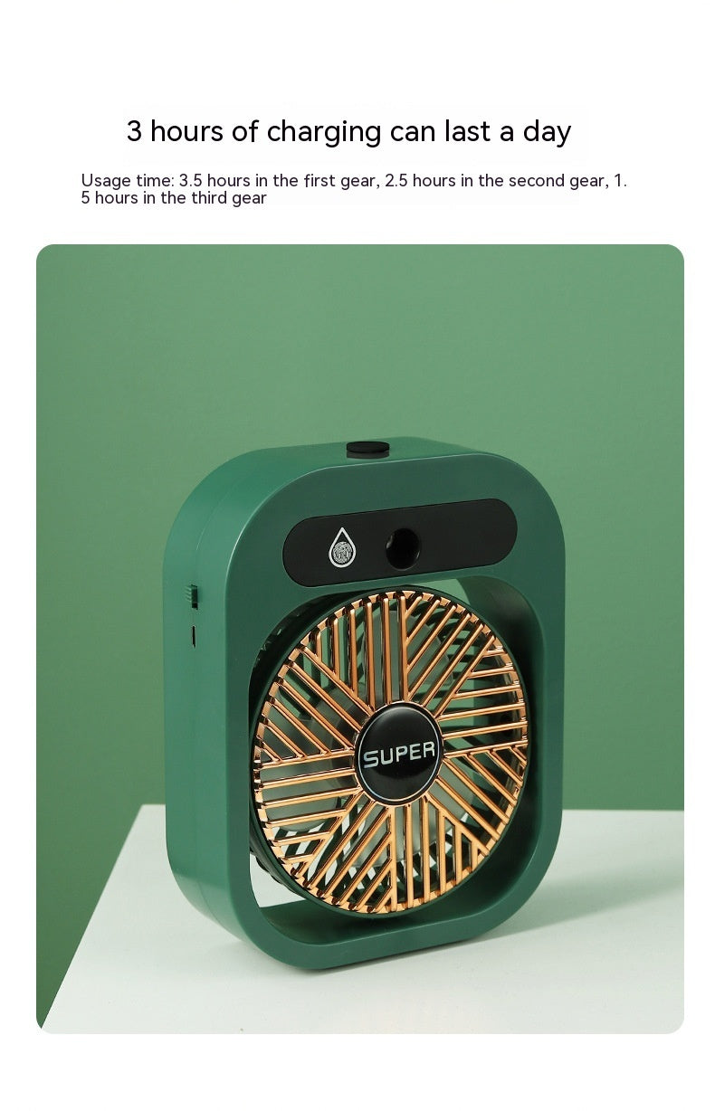 ❄️ USB Misting Air Cooler – Portable Desk Fan with Humidifier in Various Colours
