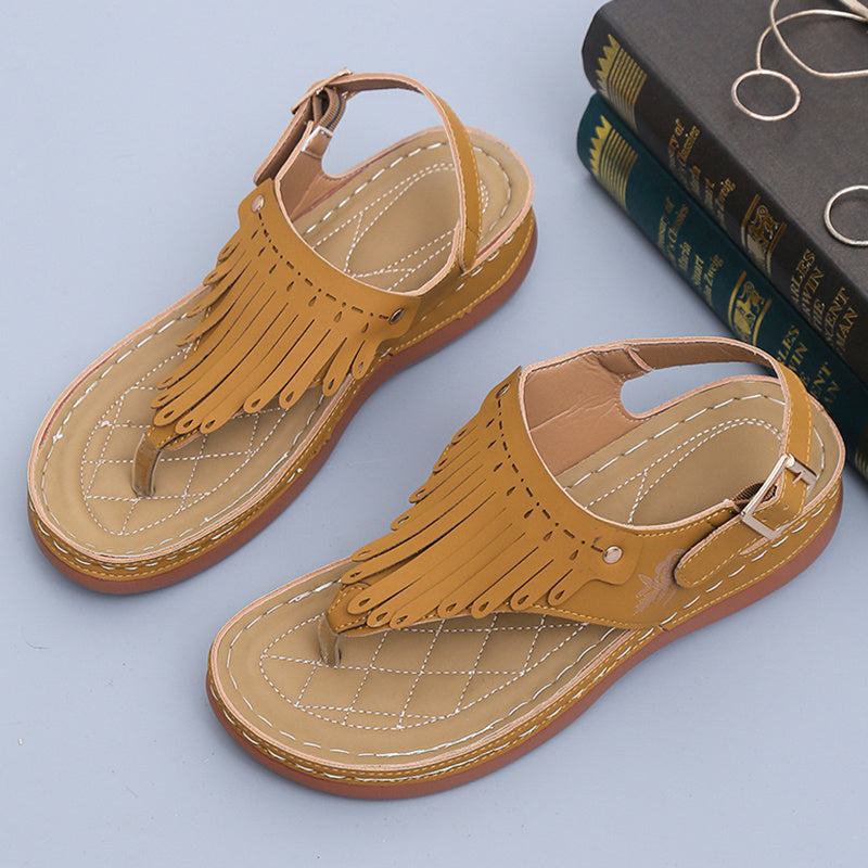 Fringe Boho Comfort Sandals – Various Colours