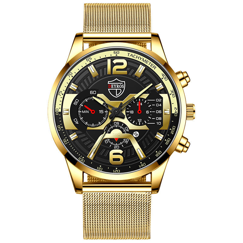 Men’s Luxury Chronograph Sport Watch – DEYROS Design (Various Colours)