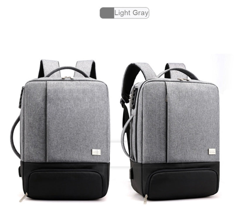π UrbanTech Multi-Compartment Laptop Backpack β Grey, Black & Blue Options