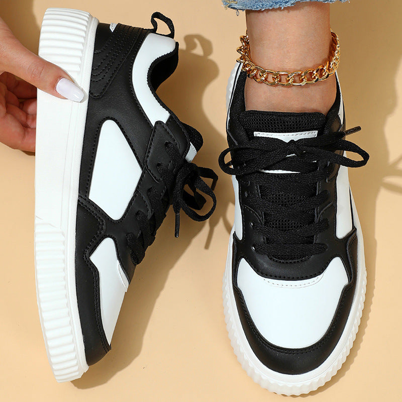 Vibrant Colour Block Platform Sneakers for Women – Bold Street Style Trainers in Various Colours And here’s the updated description with that title in mind: