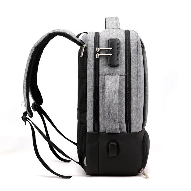 π UrbanTech Multi-Compartment Laptop Backpack β Grey, Black & Blue Options