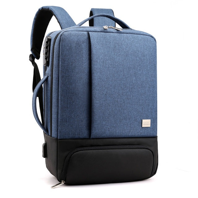 π UrbanTech Multi-Compartment Laptop Backpack β Grey, Black & Blue Options