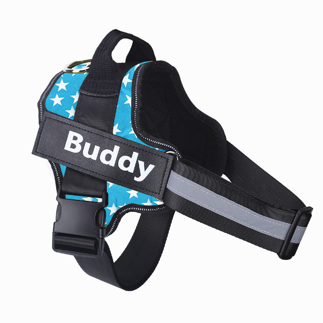 Custom No-Pull Dog Harness with Personalized Name Tag – Multiple Colours & Sizes