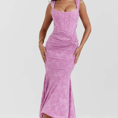✨ Women’s Off-Shoulder Bodycon Maxi Evening Dress - Elegant Party & Wedding Guest Dress - Available in Various Colours
