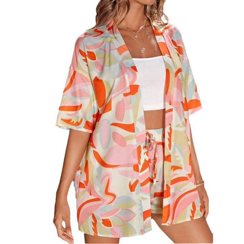 π΄ Tropical Print 2-Piece Lounge Set β Relaxed Vibes in One Bold Look