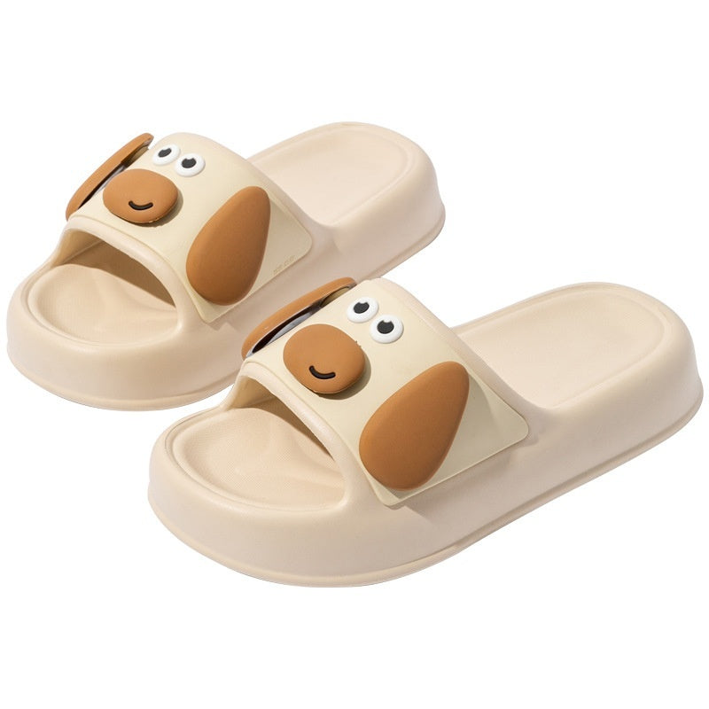 Funny Dog Face Non-Slip Summer Slippers β Various Colours