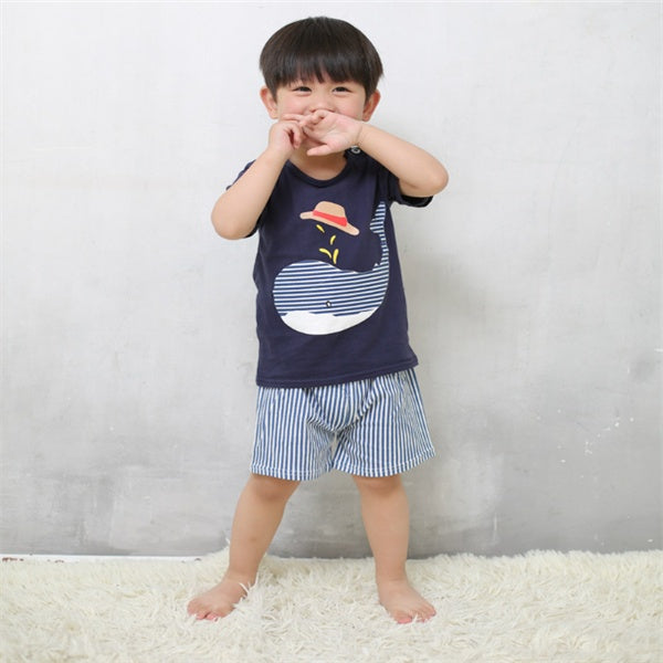 🐳 Kids’ Summer Whale Set – Soft 2-Piece Outfit in Various Designs
