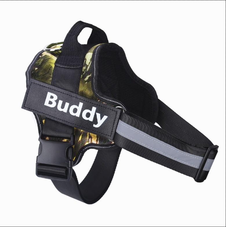 Custom No-Pull Dog Harness with Personalized Name Tag – Multiple Colours & Sizes