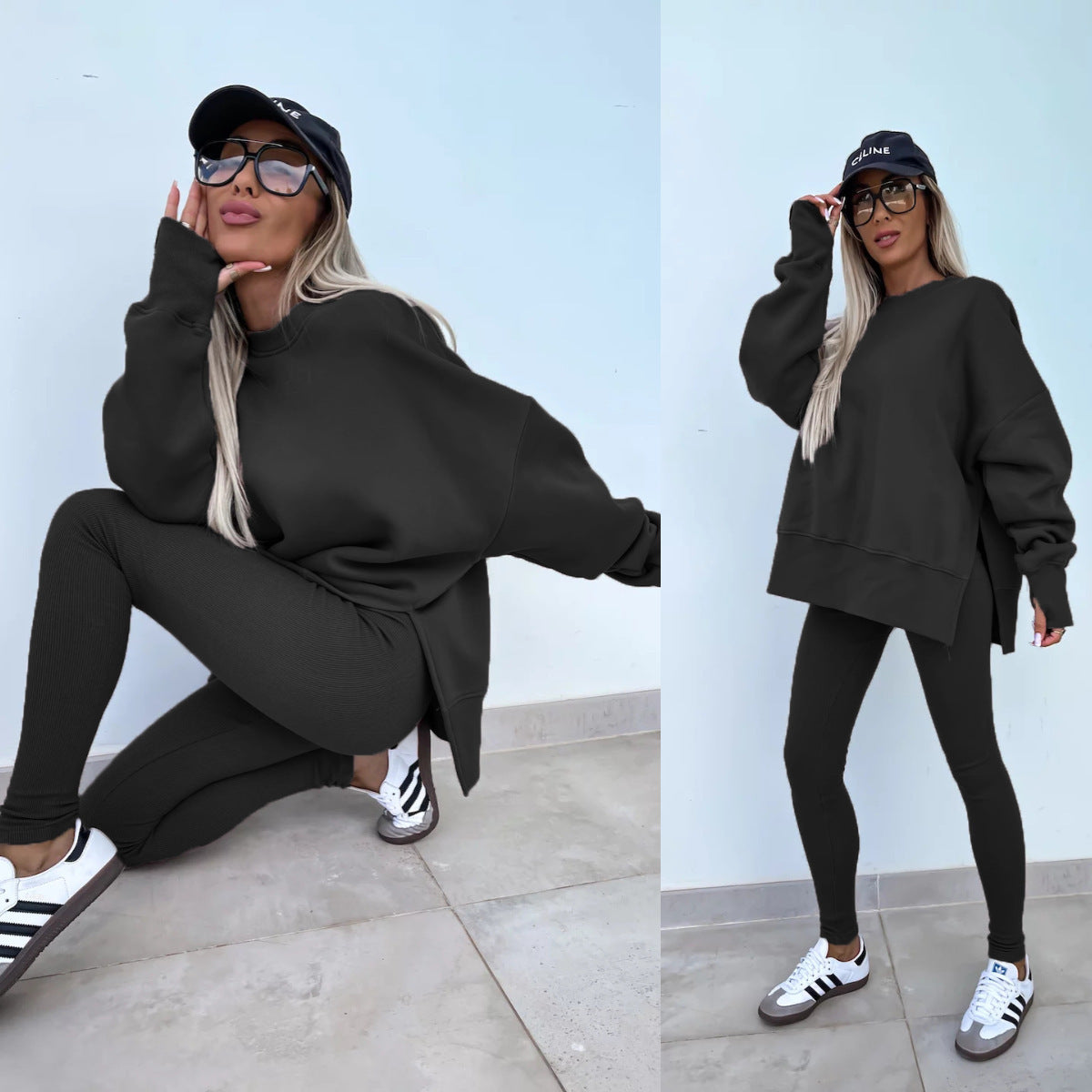 Women’s Oversized Sweatshirt & Leggings Set – Lounge in Style (Various Colours)