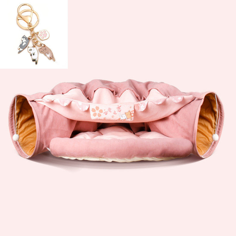 ๐พ Cosy Cat Tunnel Bed โ 2-in-1 Hideaway Playhouse in Various Colours