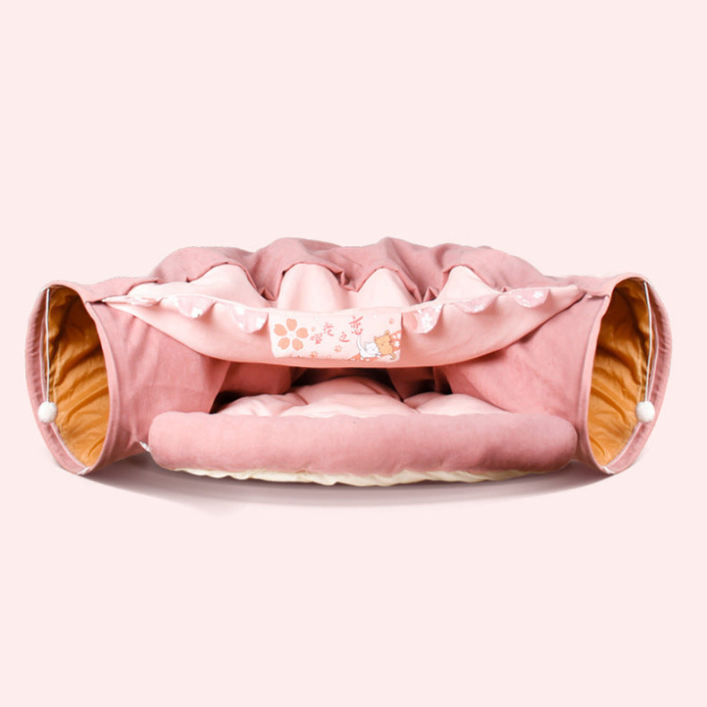 ๐พ Cosy Cat Tunnel Bed โ 2-in-1 Hideaway Playhouse in Various Colours