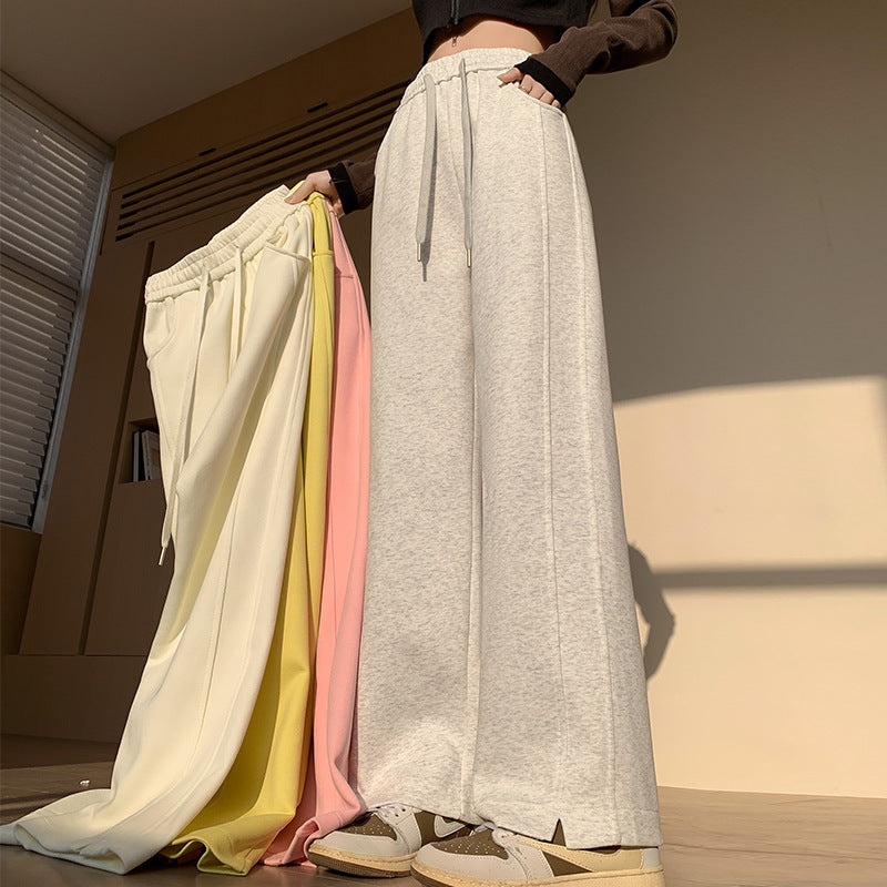 High-Waisted Wide-Leg Lounge Pants – Comfy Casual Streetwear – Various Colours
