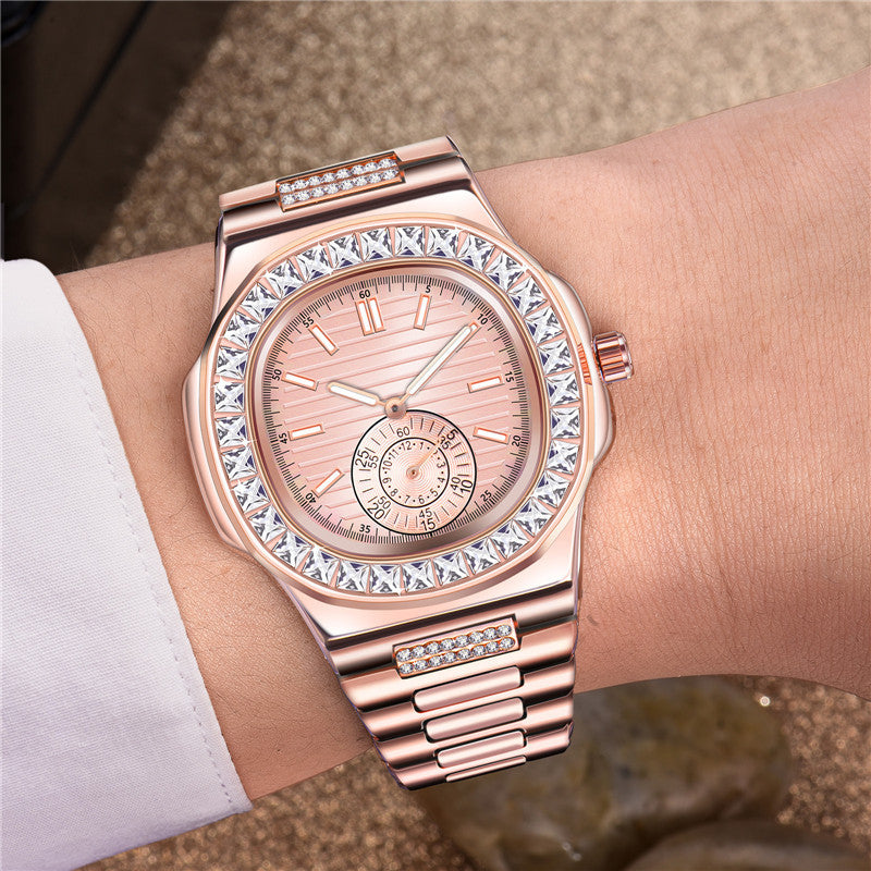 ✨ Luxury Iced Out Wrist Watch – Bling Diamond Bezel – Men’s & Women’s Fashion Watch – Various Colours 🕒💎