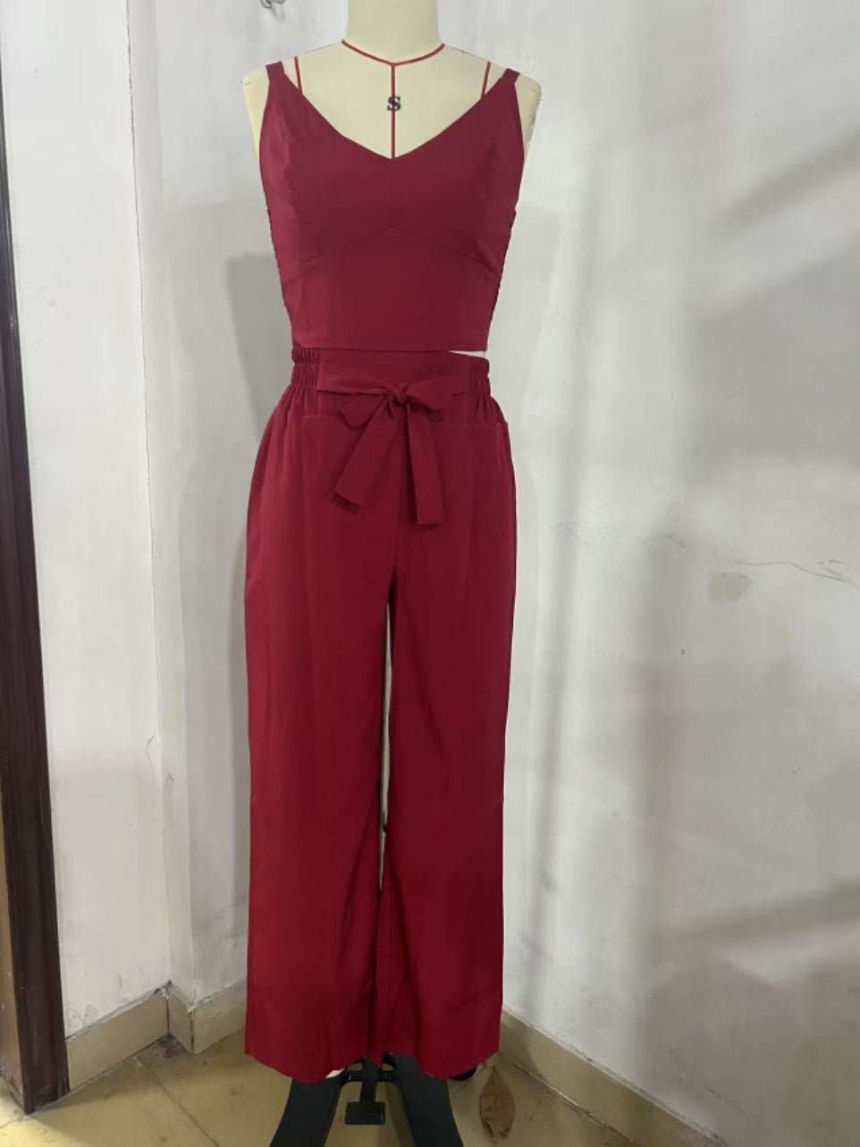 π Elegant Wide-Leg Belted Jumpsuit β Sleek Sophistication in Various Colours