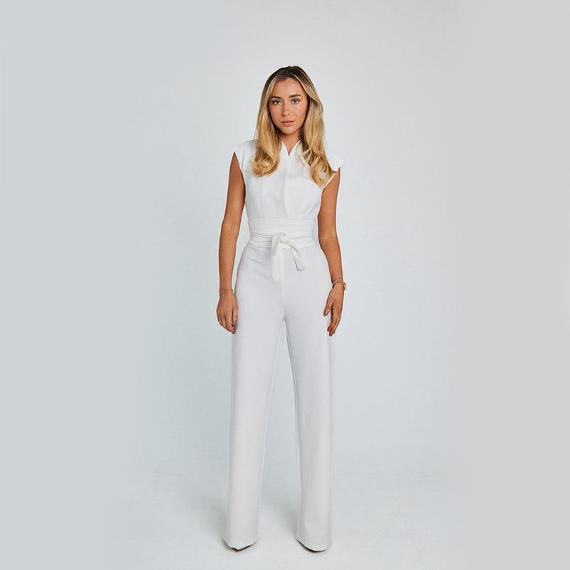 Women’s Sleeveless Wide-Leg Jumpsuit – Sleek, Sophisticated Style (Various Colours)