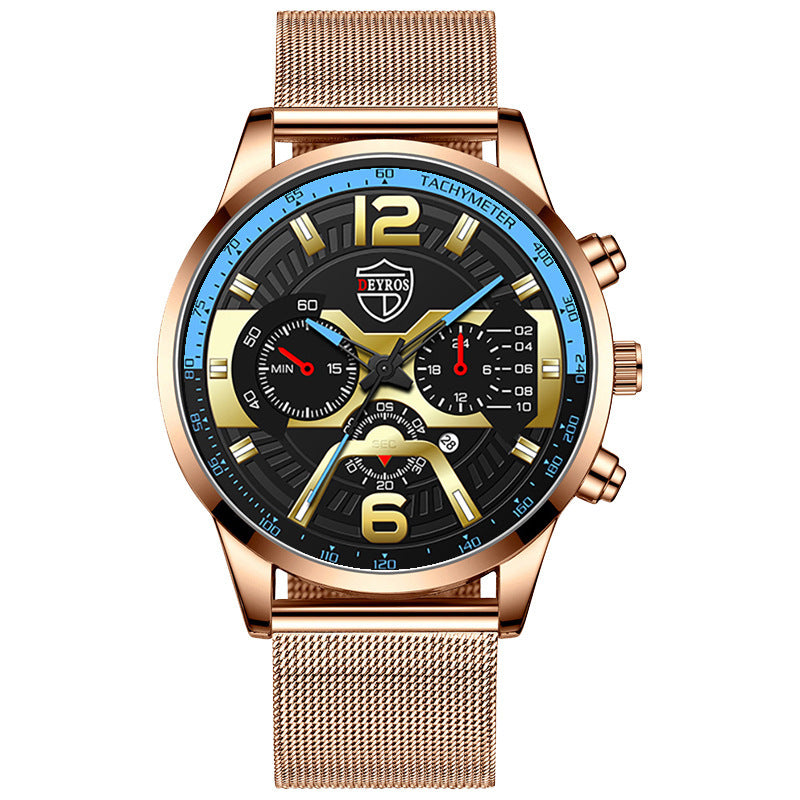 Men’s Luxury Chronograph Sport Watch – DEYROS Design (Various Colours)