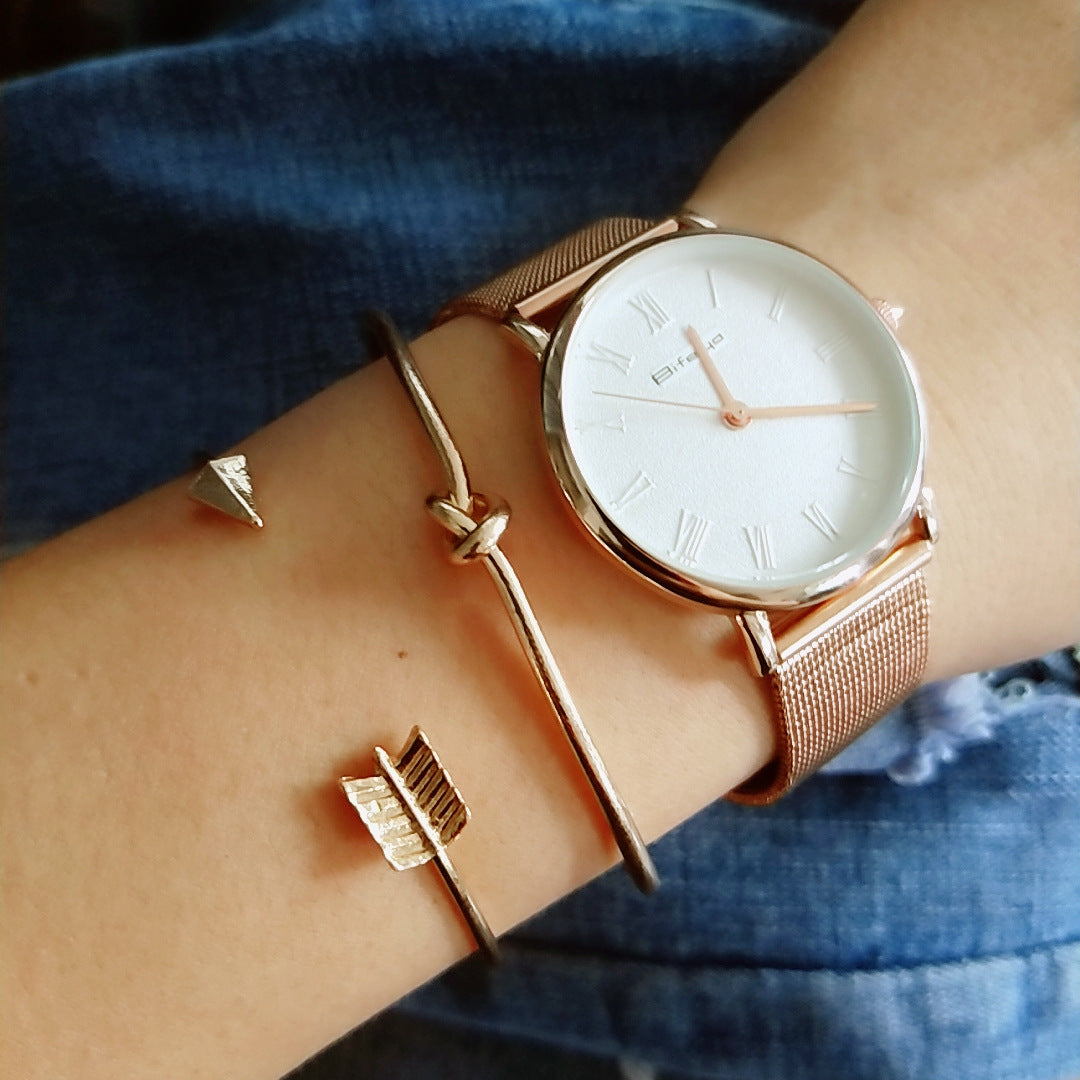 Elegant Knot & Arrow Gold Bracelets Set – Bohemian Chic for Every Occasion