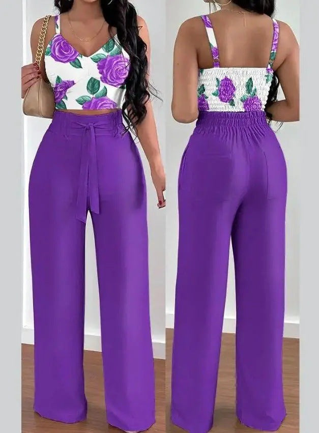 π Elegant Wide-Leg Belted Jumpsuit β Sleek Sophistication in Various Colours