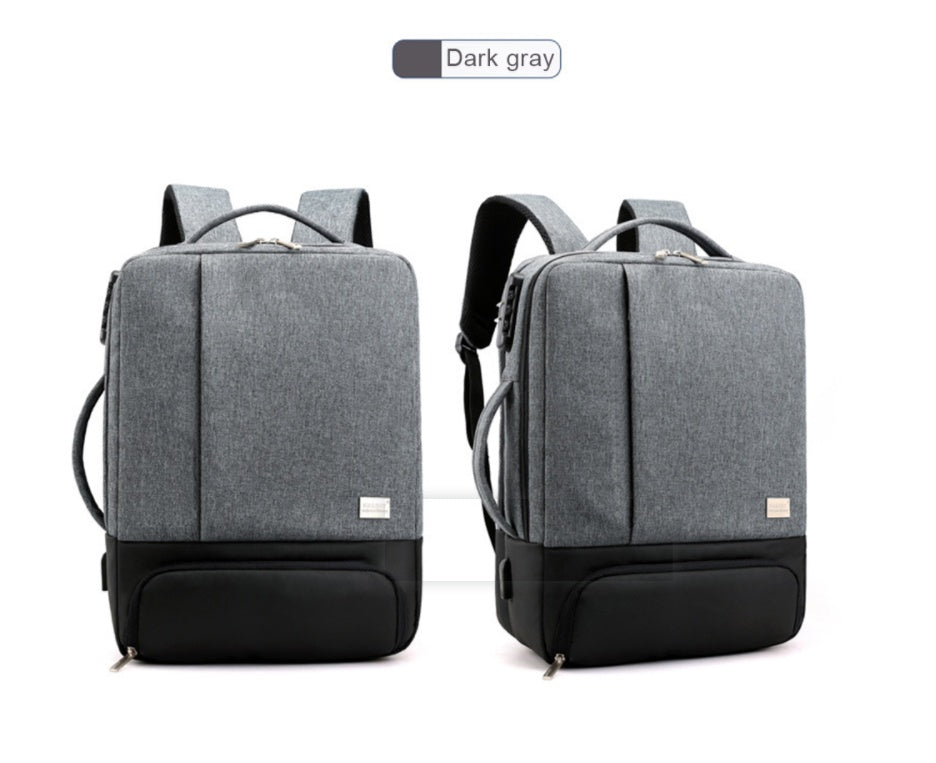 π UrbanTech Multi-Compartment Laptop Backpack β Grey, Black & Blue Options
