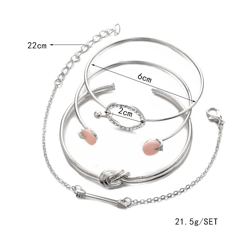 Trendy Geometric Chain & Link Bracelets - Fashionable & Elegant Design