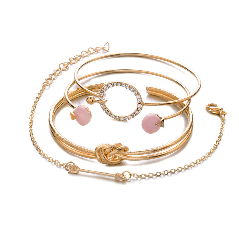 Trendy Geometric Chain & Link Bracelets - Fashionable & Elegant Design