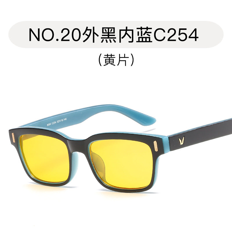 Full Frame Sunglasses - Unisex, UV Protection, 0 Degree Lenses