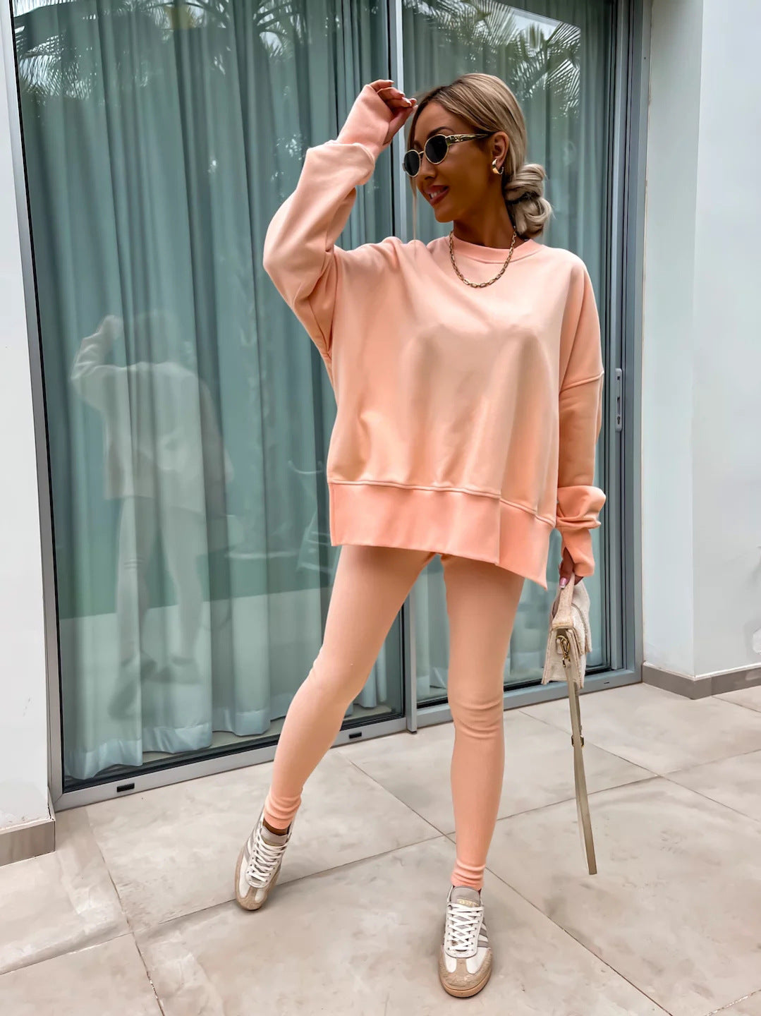Women’s Oversized Sweatshirt & Leggings Set – Lounge in Style (Various Colours)