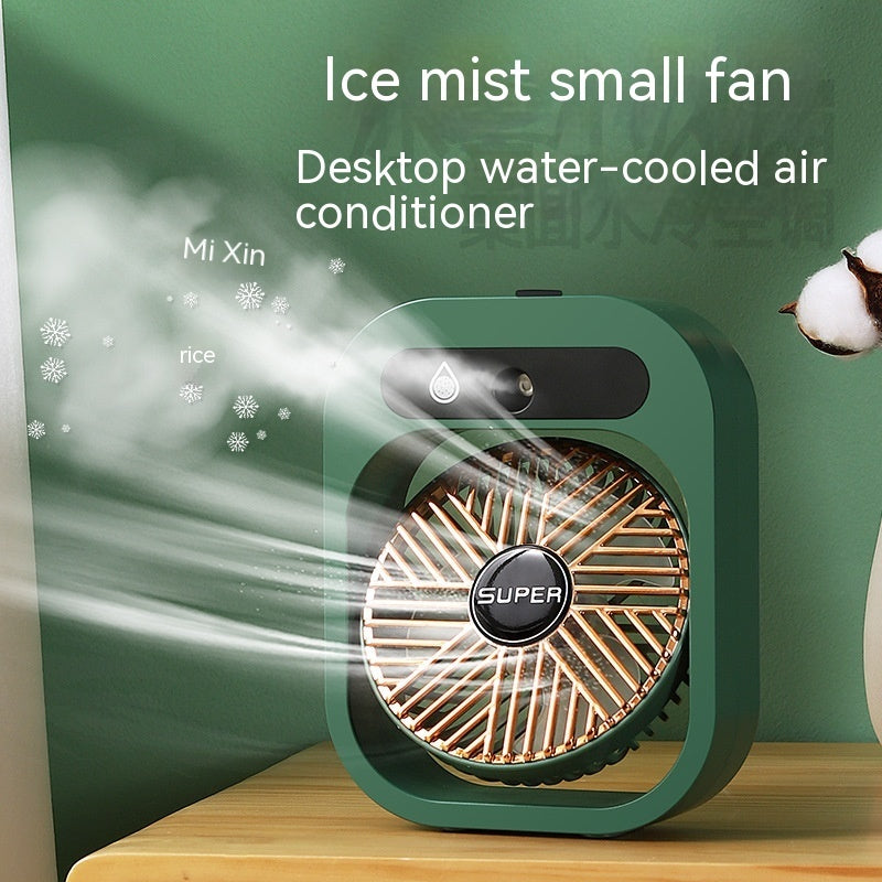 ❄️ USB Misting Air Cooler – Portable Desk Fan with Humidifier in Various Colours
