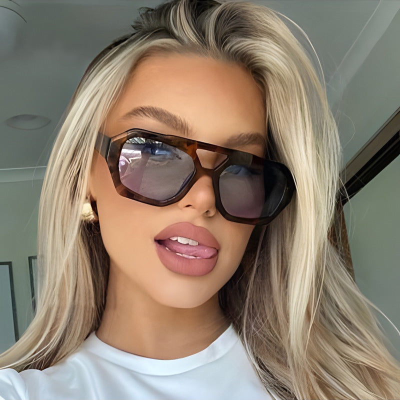 Oversized Retro Geometric Sunglasses – Various Colours