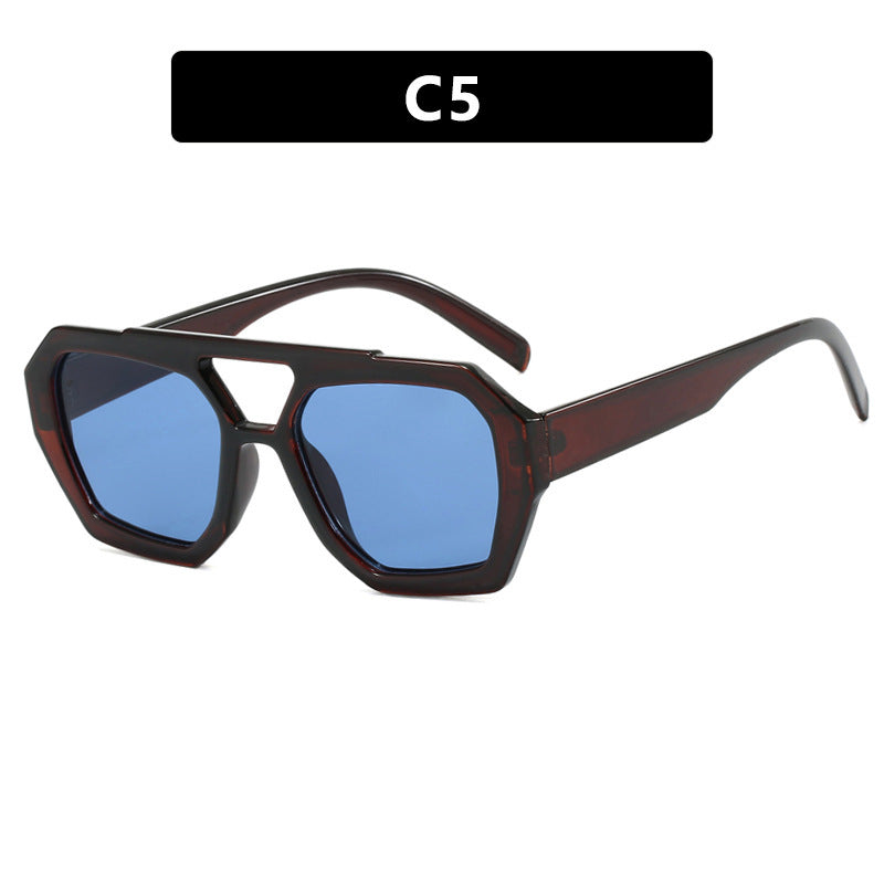 Oversized Retro Geometric Sunglasses – Various Colours